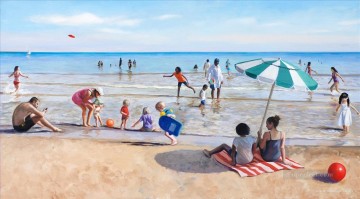 ビーチ Painting - モントローズビーチの人物